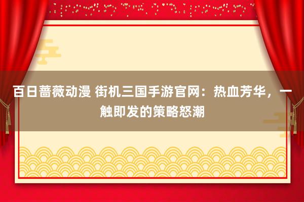 百日蔷薇动漫 街机三国手游官网：热血芳华，一触即发的策略怒潮