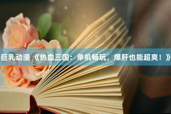 巨乳动漫 《热血三国：单机畅玩，爆肝也能超爽！》