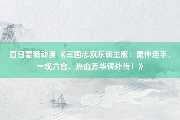 百日蔷薇动漫 《三国志双东谈主版：昆仲连手，一统六合，热血芳华铸外传！》